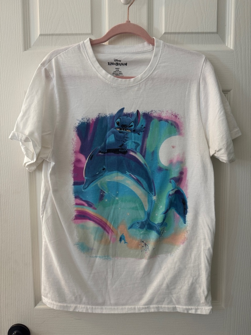 Lilo & Stitch Dolphin Surfing T